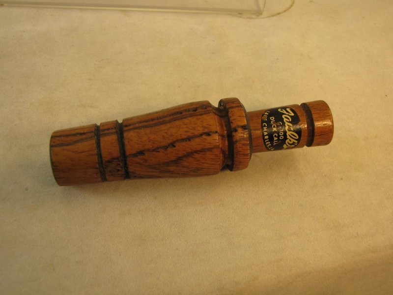 FAULKS C-100 DUCK CALL  DECOYS, SHOT SHELL BOX