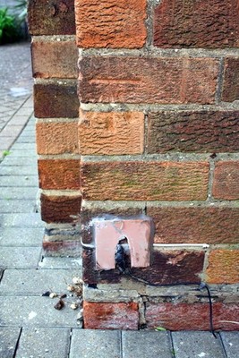 Foto 6x4 Benchmark auf #69 Harrowby Lane Grantham Ordnance Survey Schnitt März 2016