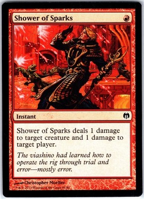 Shower of Sparks 61 C Duel Decks: Heroes vs. Monsters Magic the Gathering MTG LP