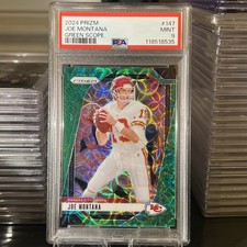 2024 Panini Prizm - Joe Montana #147 Green Scope Prizm /75