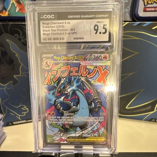 Mega Charizard X ex CGC 9.5 Promo Holo 023 Me: Mega Evolution EX Pokémon Card