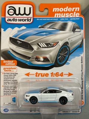AUTO WORLD 2016 Ford Mustang GT King 1:64 scale premier edition 3B#3 PETTY