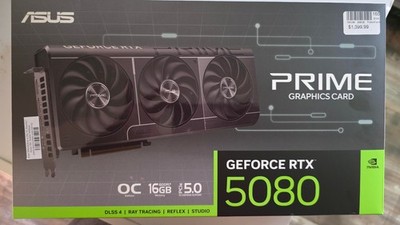 ASUS Prime GeForce RTX 5080 OC Edition 16GB GDDR7 SFF-Ready Graphics Card
