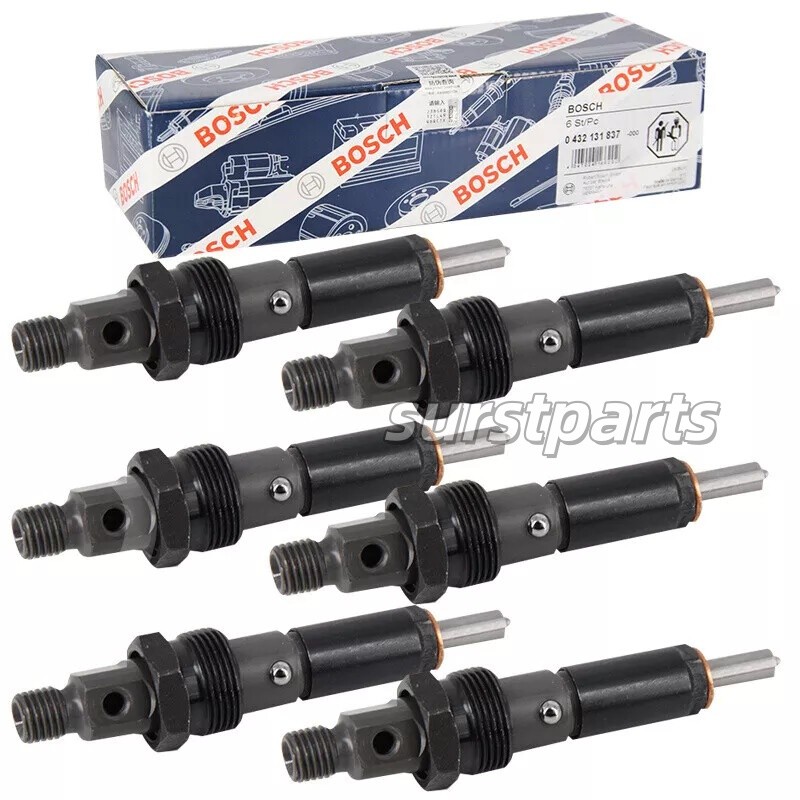6X Bosch 50hp Fuel Injectors For 1989-1993 Dodge Cummins 5.9L 12V Diesel Engine