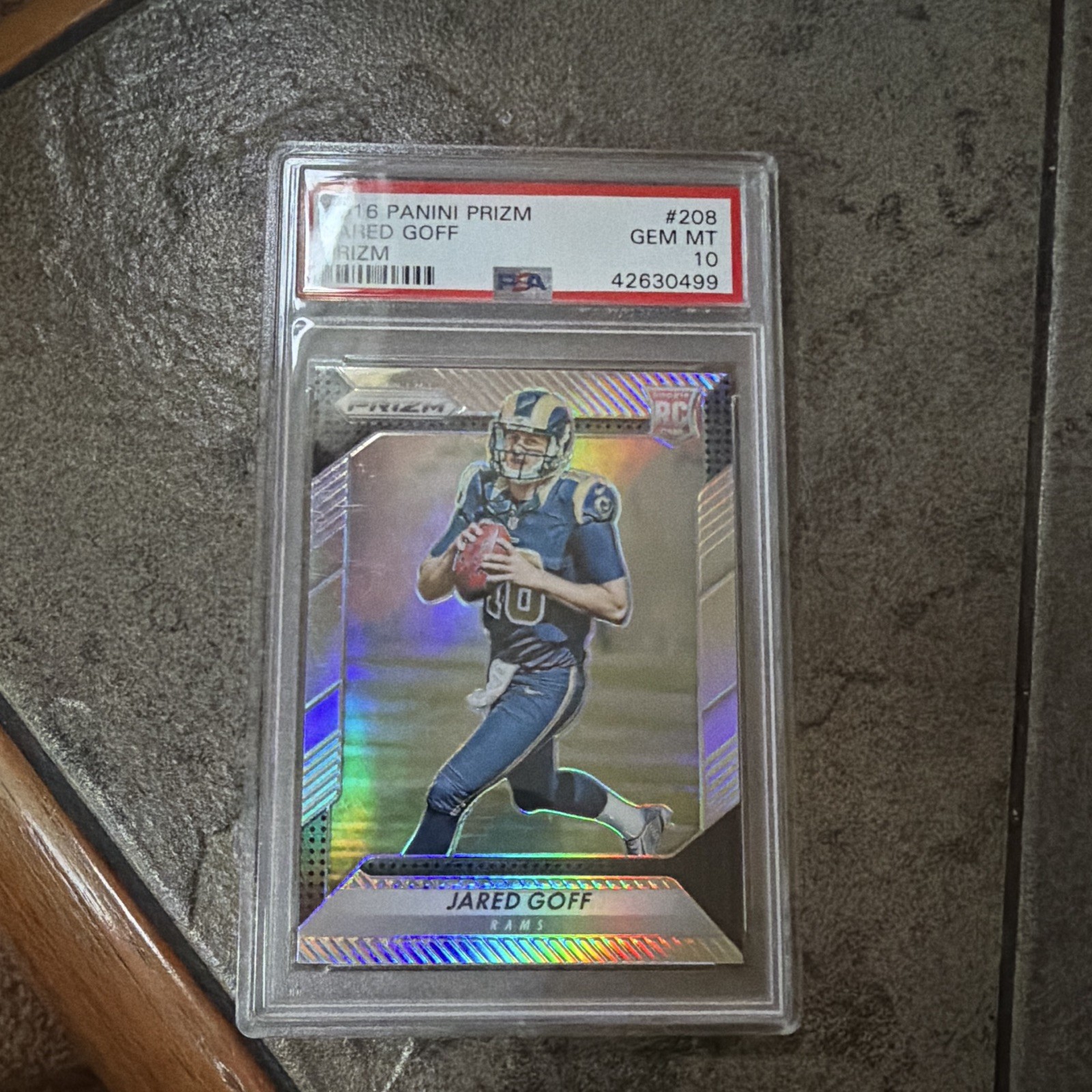 Jared Goff Panini Prizm #208 Prizm