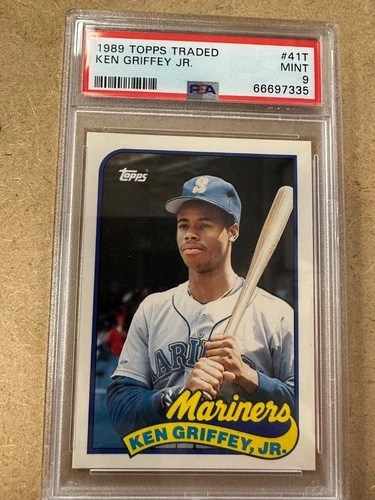 1989 Topps Traded Ken Griffey Jr. Rookie Card PSA 9!