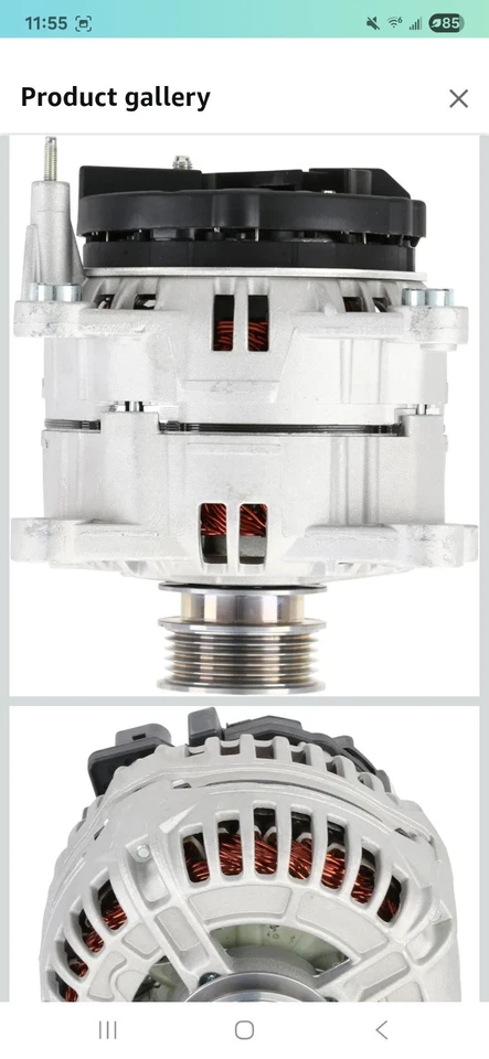 Alternador de repuesto para Volkswagen Beetle 2004-2014, Jetta, Passat (L4 1,9L) Foto 2 de 4