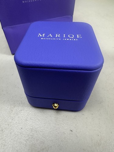 Mariqe Moissanite Eterna Ring Gold Plated Silver With 2ct Stone Size M 7 - Picture 3 of 6