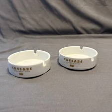 Ashtray Set Of 2 Atlantic City Caesars Palace - A Piece of History 