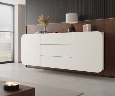Kombikommode Wiseri A 2DD3S mit 3 Schubladen push to open Sideboard Anrichte M24