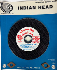 6 1/2" Metal Cutting Indian Head Abrasive Blade M-36 Aluminum Oxide Max 7500 RPM