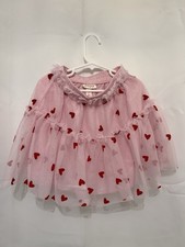 Cat Jack Girls Pink Tulle Red Heart Skirt Valentine s Day Ne