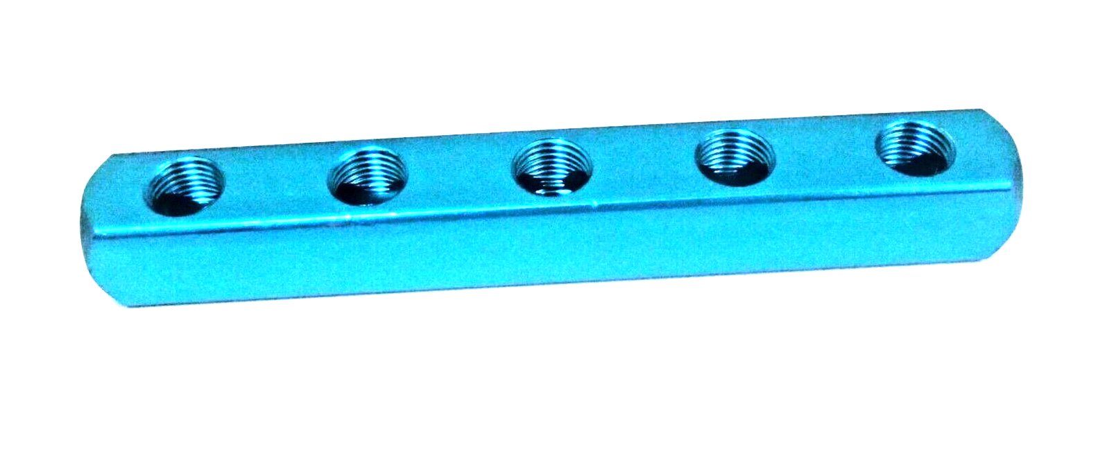 1/4 BSP Air Manifold 8 Hole x 1/4 BSP Double Sided Outlet Ports