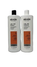 Nioxin System 4 Cleanser  Scalp Therapy 33.8oz DUO, No Seal