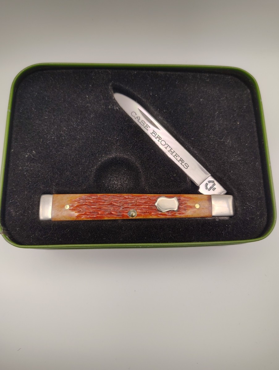 Case XX 6185 SS Doctors Knife Chestnut Bone 2002 Autumn Tin Box | eBay
