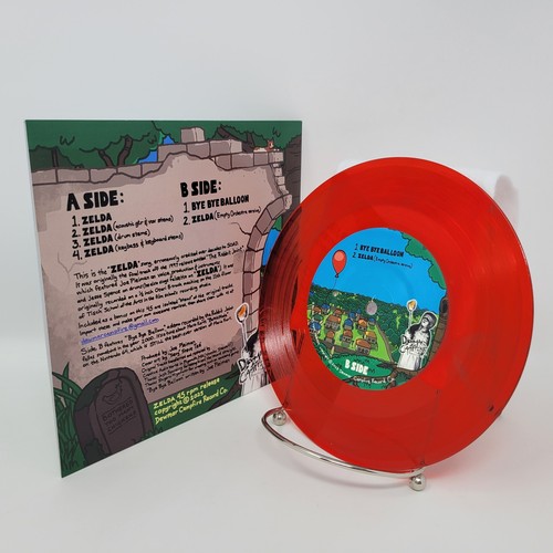 Zelda 45 by Rabbit Joint 7" Red Vinyl 45rpm Link Legend Of Not System of a Down - Picture 2 of 7