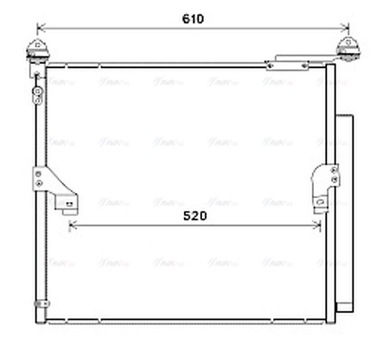 Air Con Condenser TO5677D AVA AC Conditioning 8846060420 - Image 2