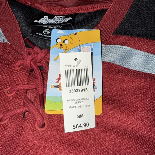 Maglia Hockey Adventure Time Marceline Cartoon Network Nightosphere taglia S/M nuova - Foto 4 di 5