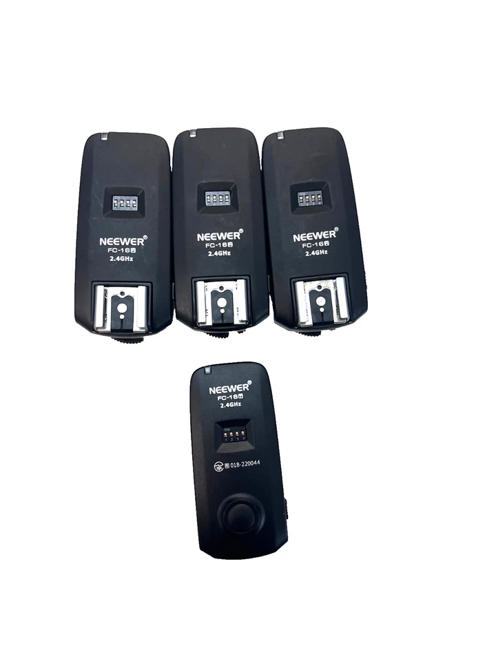 LOT Neewer FC-16 Flash 1PCS Trigger 2.4GHz Multi-Channel + 3PCS Flash Receiver - Photo 1/3