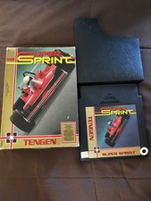Super Sprint - Authentic Nintendo NES Game - Box And Cartridge