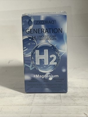 Generation H2 Molecular Hydrogen Water Tablets w/ Magnesium 120ct EXP 05/27