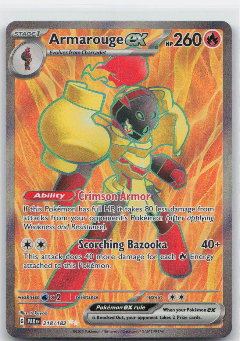 Armarouge ex - Holo Ultra Rare 218/182 SV04: Paradox Rift NM