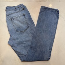 CAbi Women Jeans Straight Leg Medium Wash High Rise Size 8