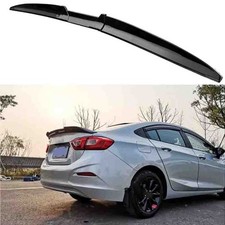 For Chevy Cruze Sedan 2011-2019 Rear Trunk Lip Spoiler Wing Sticker Glossy Black For Chevy Cruze Sedan 2011-2019 Rear Trunk Lip Spoiler Wing Sticker Glossy Black