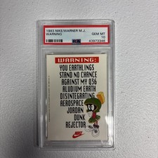 1993 NIKE/WARNER MICHAEL JORDAN WARNING PSA 10