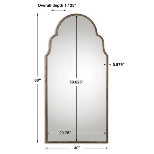 Uttermost - Mirror - Mirrors - Brayden - 60 inch Arch Mirror - Picture 4 of 4