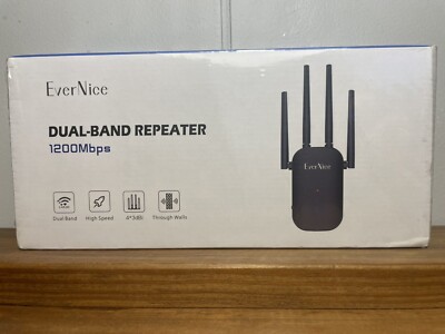 EverNice Dual Band Repeater 1200Mbps Wi-Fi Extender