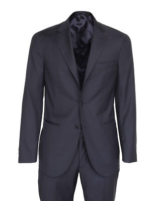 NWT EDUARDO DE SIMONE SUIT Spring/Summer wool blue luxury handmade Italy 56