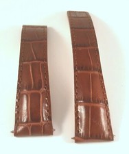 New Brown Leather Watch Band for Tag Heuer Carrera Deployant Clasp - 20mm X 18mm