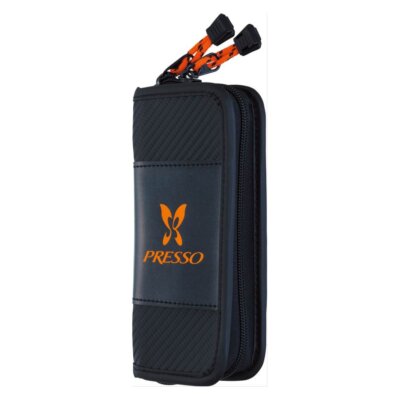Daiwa Presso Geldbörse Größe M Schwarz PVC Reißverschluss Ohne Riemen 9x18x4c...