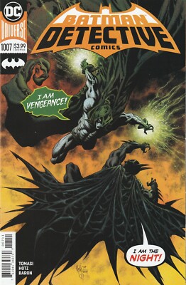 BATMAN DETECTIVE COMICS #1007 (2016) TOMASI / HOTZ ART & COVER ~ UNREAD NM