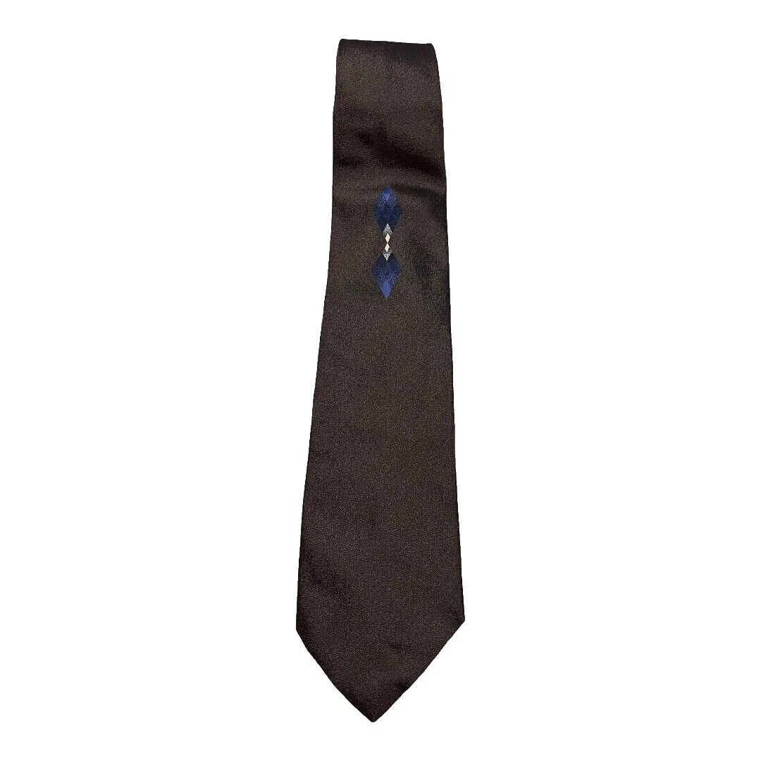 HUGO BOSS Brown Geometric Ties for Men