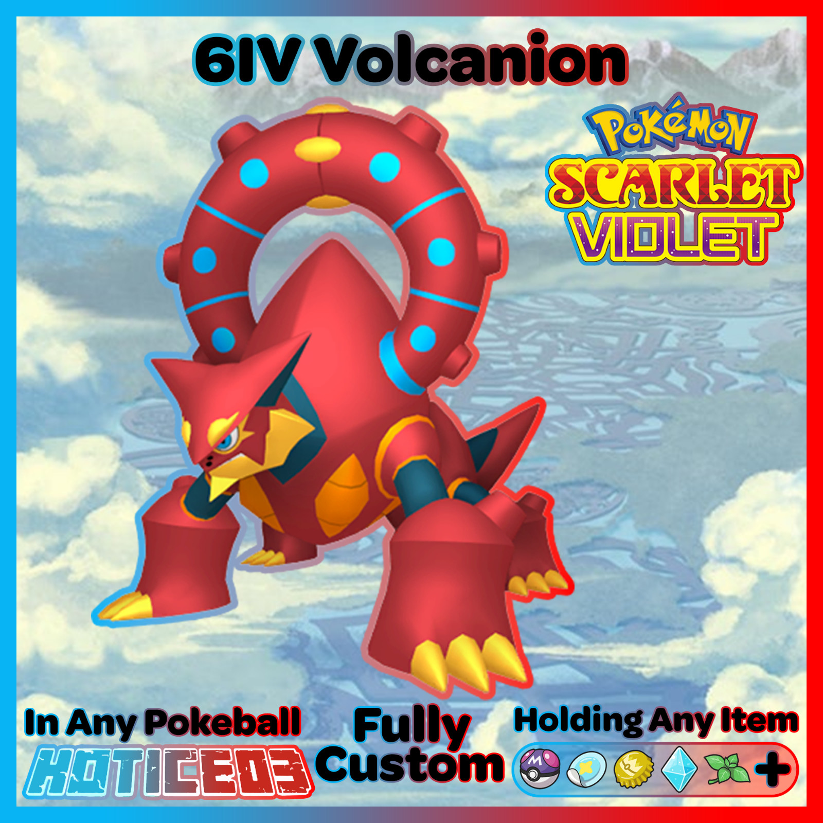 Volcanion 6IV Pokemon Scarlet & Violet 🚀 Fast Trade 🚀 INSTITUTO