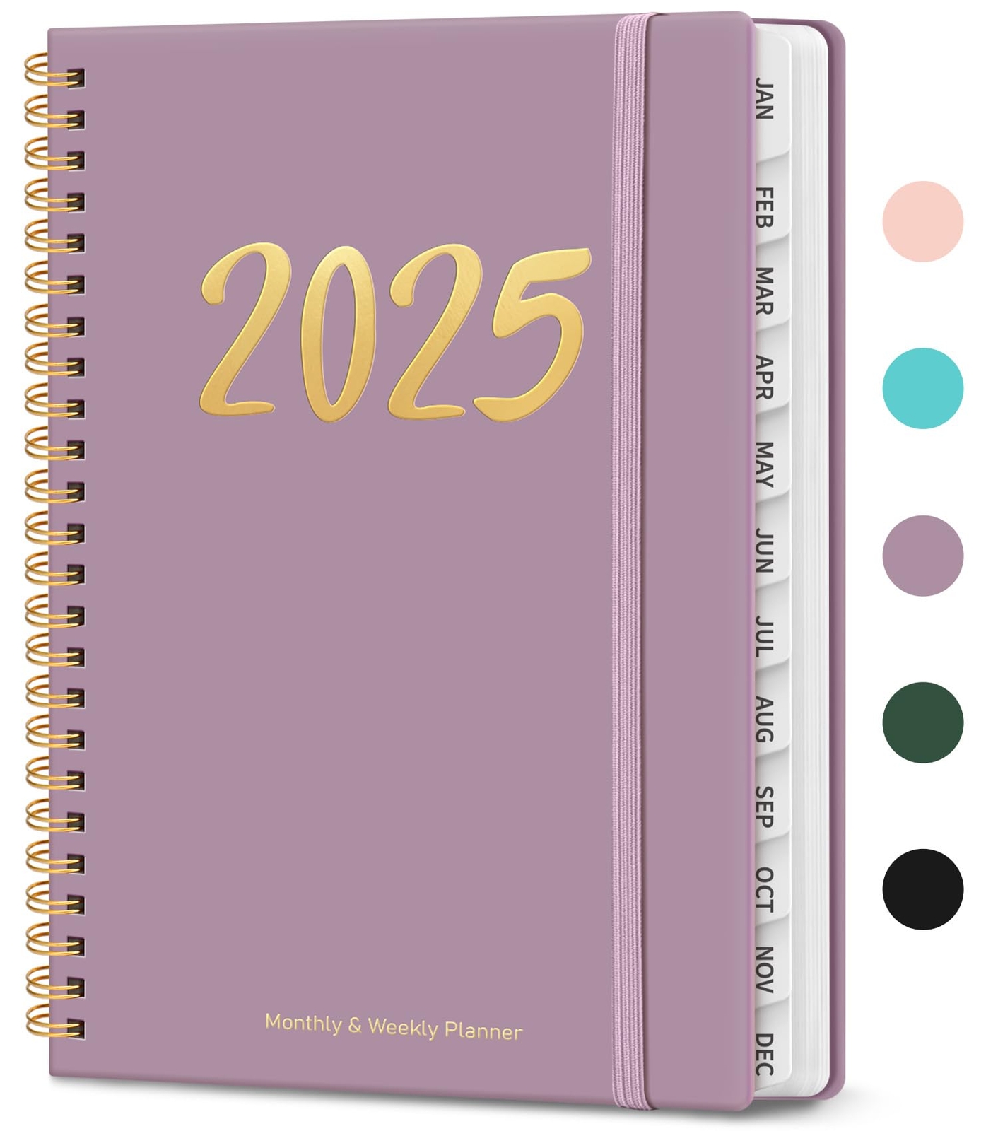 2025 Planner, Weekly and Monthly Planner Spiral Bound, Jan 2025 - Dec 2025, H...