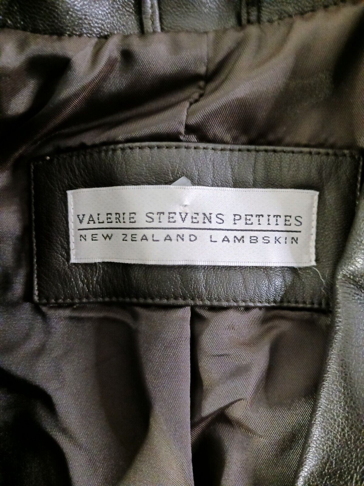 Valerie Stevens PETITES New Zealand Lambskin Leat… - image 4