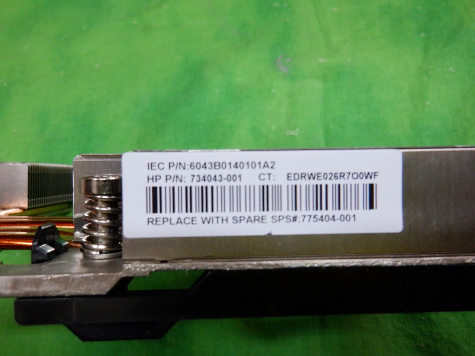 HP 775404-001 High-Performance Heatsink DL360G9 734043-001 LOT OF 2 PCS - Image 3 of 4