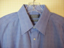 Talbots Men's Blue Dress Shirt 16-1/2 x 34/35  Perfect
