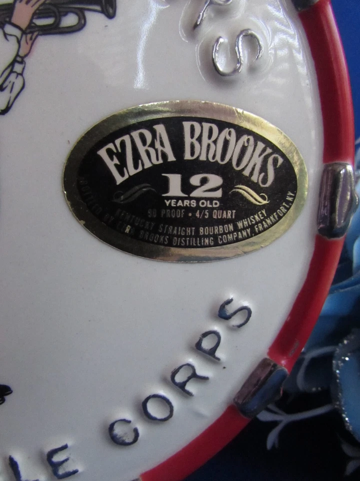 EZRA BROOKS DECANTER 1971 CONQUISTADORS DRUM & BUGLE CORPS BOTTLE STAMPS INTACT - Image 4 of 4