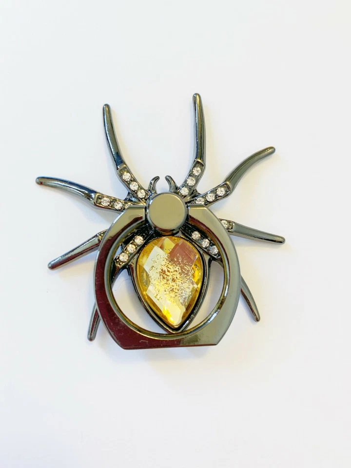 Soporte de anillo de teléfono giratorio 360 araña de cristal moda agarre para teléfono celular Foto 4 de 4