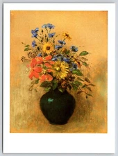 Postcard Art Odilon Redon Wildflowers 1905