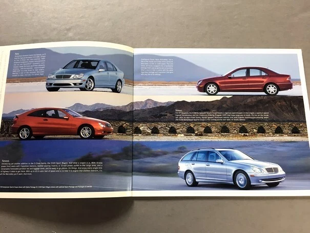 2002 Mercedes Benz C-Class C230 C320 C280 C32 AMG Car Sales Brochure Catalog Foto 2 de 4