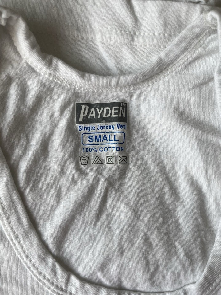 Mens Vest Tops Pack of 4 Tank Tops Fitted 100 Cotton Size S eBay