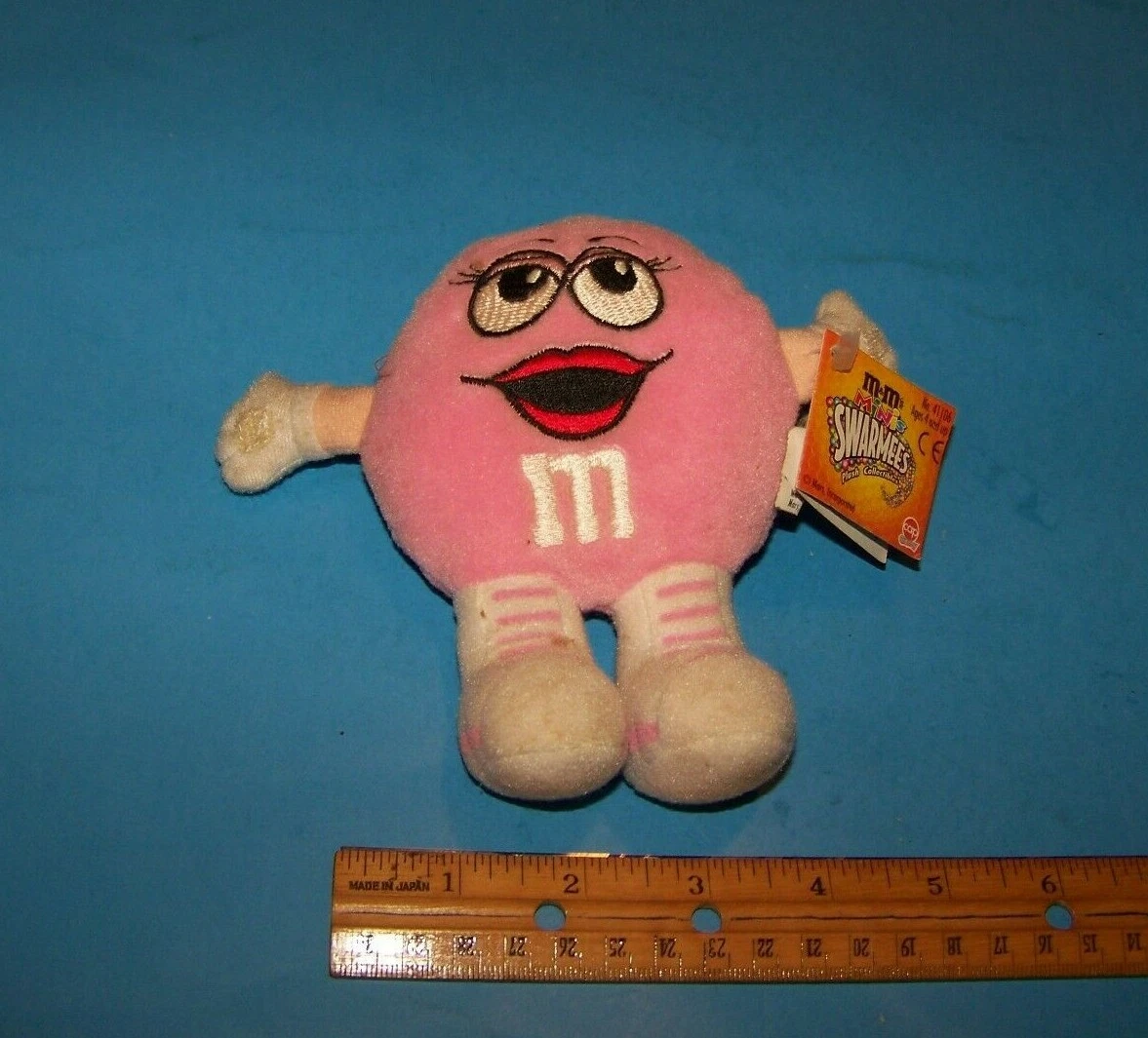 M&M's Minis Swarmees Plush "Perky Pink" Collectible  M&M's 1998