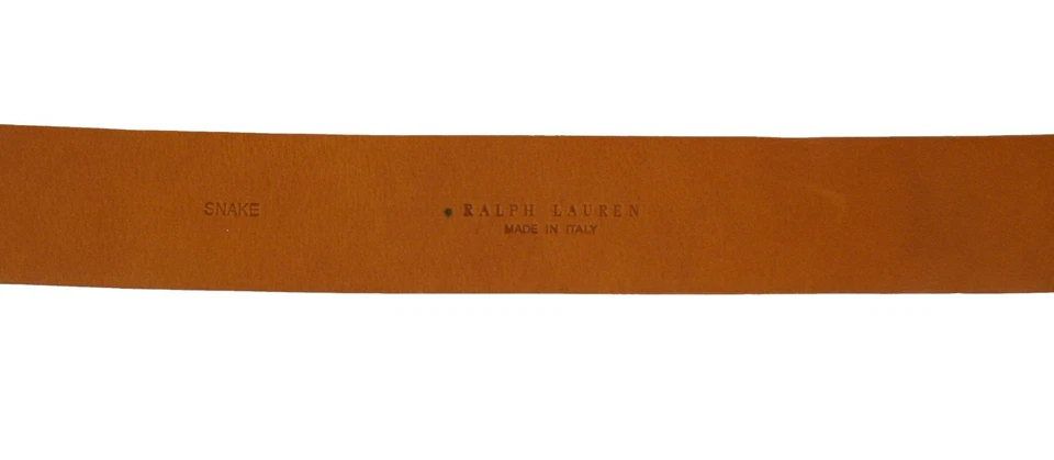 Cinturón Ralph Lauren Etiqueta Púrpura Colección Madreperla Piel de Serpiente Nuevo $1100 Foto 3 de 3