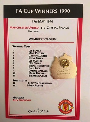 Épingle Collector Danbury Mint Manchester United - Choisissez Parmi 1 à