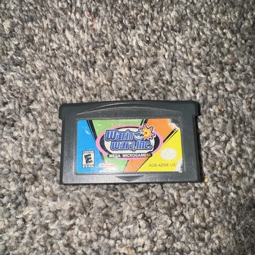 Nintendo Game Boy Advance WarioWare Inc Mega Microgame$ GBA 2003 Authentic Saves